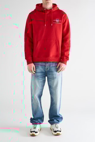 Maglia con cappuccio - Rosso