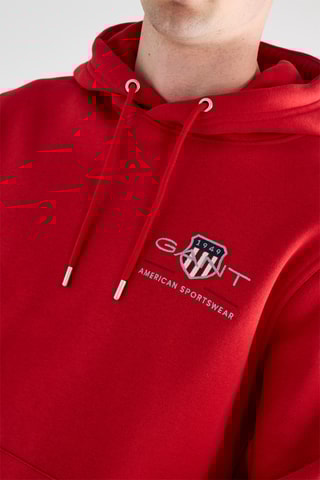 Maglia con cappuccio - Rosso