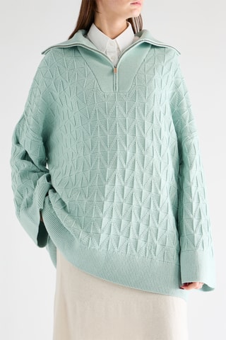 Maglia in lana merino - Turchese