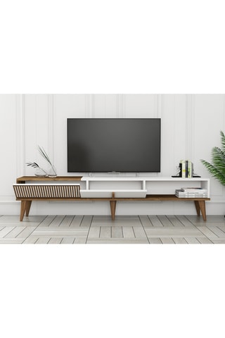 Meuble TV 2 abattants  - 180 x 40 x 35 cm