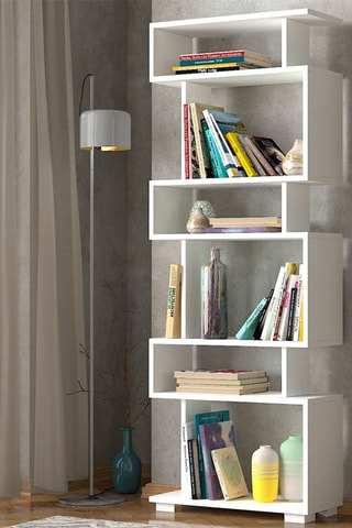 Bibliothèque - Blanc - 60 x 165 x 19,5 cm