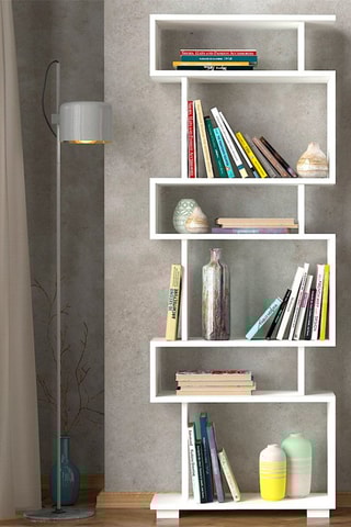 Bibliothèque - Blanc - 60 x 165 x 19,5 cm