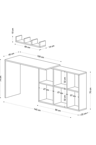 Bureau Blake - 74 x 125 x 45 cm