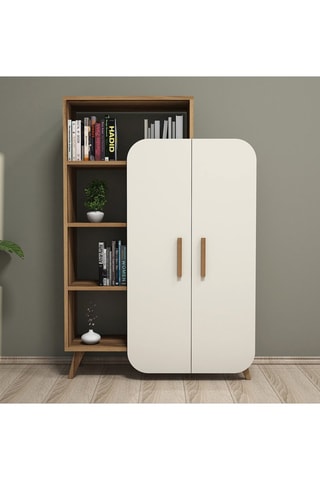 Bibliothèque 2 portes Form - 90 x 132 x 32 cm