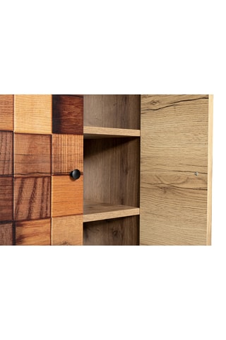 Meuble de rangement 2 portes Kofin - 51 x 140 x 32 cm