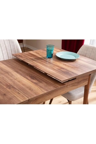 Ensemble table extensible à manger et chaises - 7 pièces