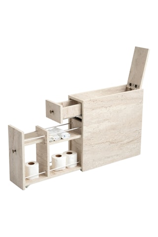 Meuble de salle de bain 2 tiroirs et 1 abattant Calencia - 20 x 55 x 60 cm