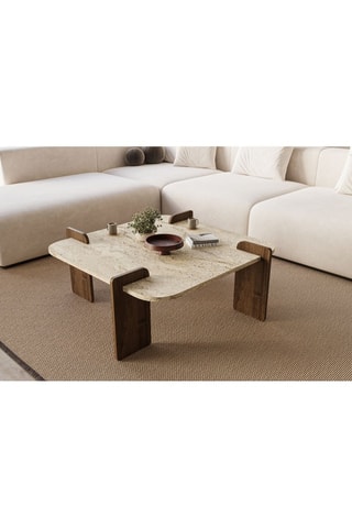 Table basse Afrolli - 90 x 90 x 40 cm