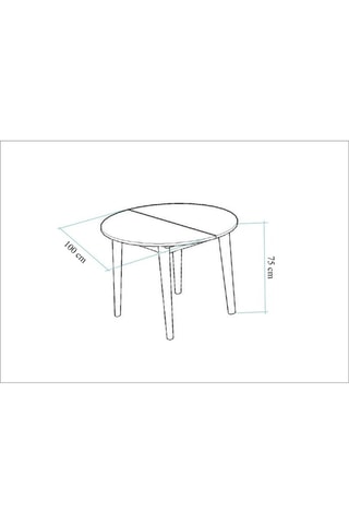 Table extensible - 75 x 100/131 cm