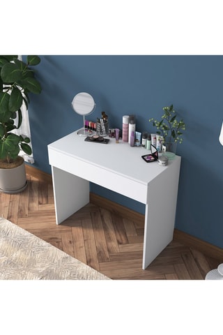 Coiffeuse 1 tiroir - 90 x 76,8 x 45 cm