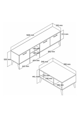 Ensemble de salon Set 1587 - 2 pièces