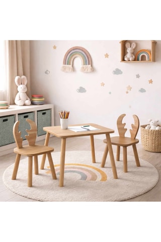 Ensemble table et chaises enfant - 50 x 60 x 45 cm