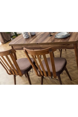 Ensemble de salle à manger en hêtre - 5 pièces