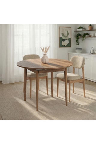 Table à manger extensible - 100,5/131,5 x 100,5 x 75 cm