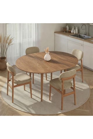 Table à manger extensible - 100,5/131,5 x 100,5 x 75 cm