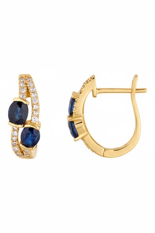 Criollas - Oro amarillo, diamantes y zafiros