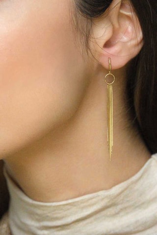 Pendientes Cascade - Oro amarillo