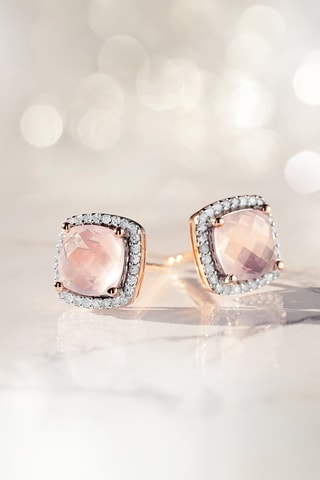 Dormilonas Quartissime - Oro rosa, diamantes y cuarzo rosa