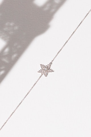 Pulsera Stars - Oro blanco y diamante