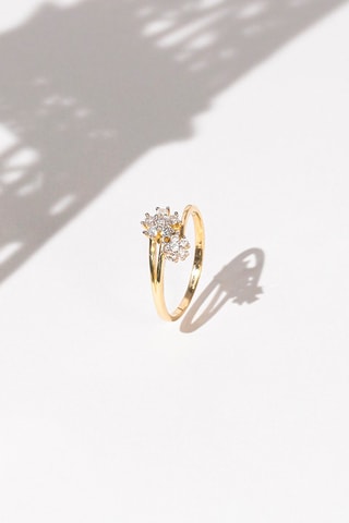 Anillo Semporna - Oro amarillo y diamantes