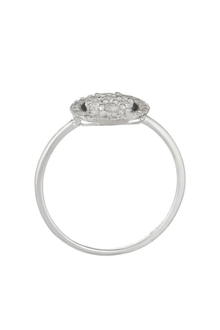 Anillo Canberra - Oro blanco y diamantes