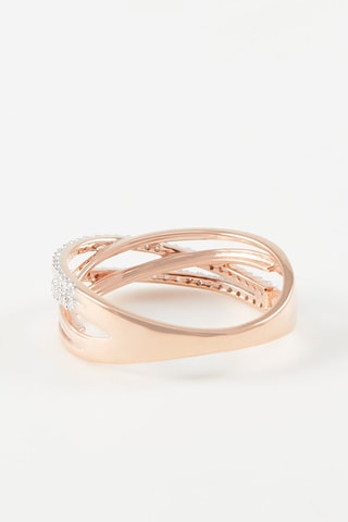 Anillo - 
Oro rosa y diamantes