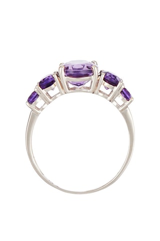 Anillo Violet Hill - Oro amarillo y amatistas