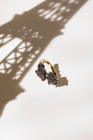 Anillo Amour de Panthères - Oro amarillo y diamantes