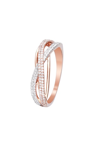 Anillo Ma Force - Oro rosa y diamantes