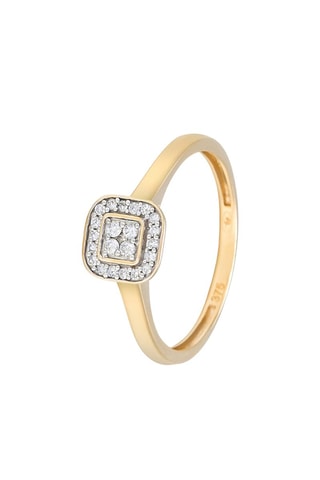 Anillo Thalie - 
Oro amarillo y diamantes