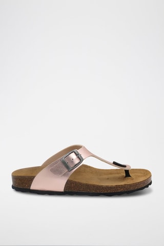 Teenslipper Rosso 
Goudkleurig Roze