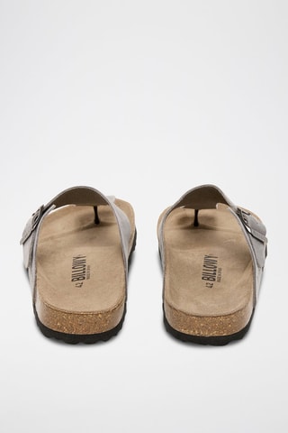 Sandali in pelle - Grigio