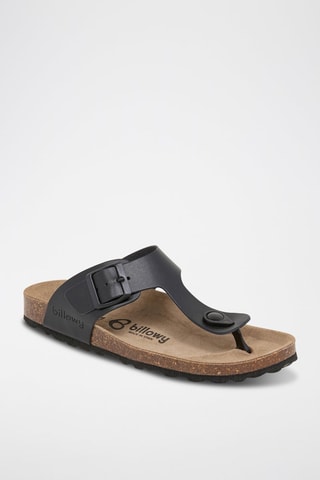 Sandali in pelle - Nero