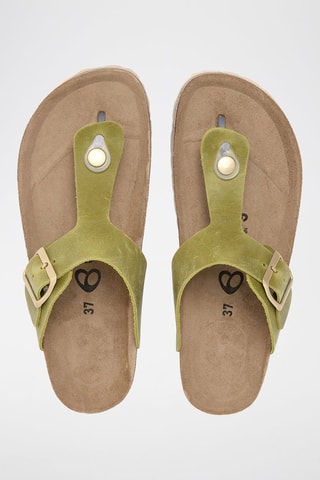 Sandali in pelle - Verde