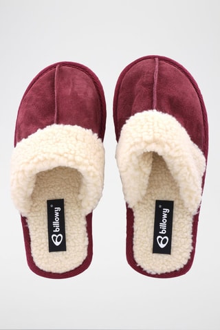 Nubuck Pantoffels Matrix 
Bordeauxrood