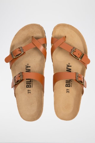 Leren Sandalen Camel