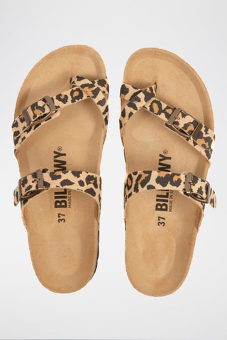 Sandalen Camel en Zwart