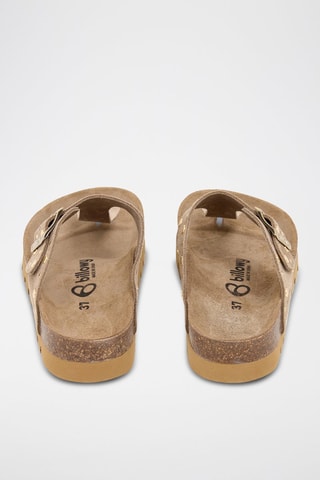 Sandali in pelle scamosciata - Marrone