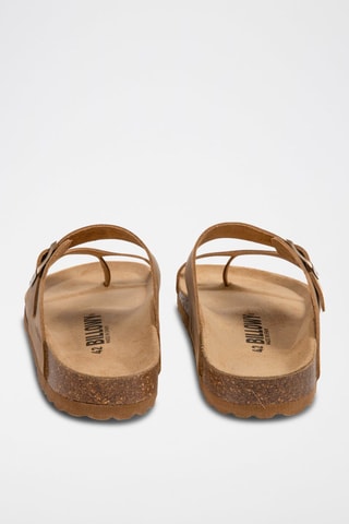 Sandali in pelle scamosciata - Marrone