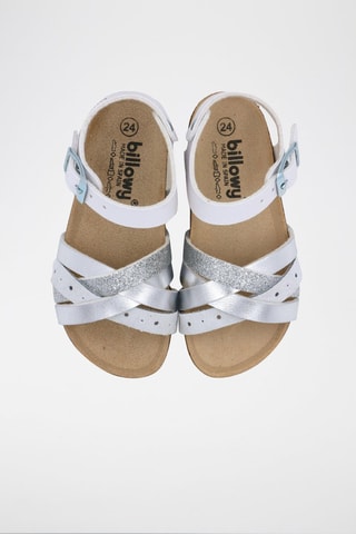 Sandalen Rosso Wit en Zilverkleurig