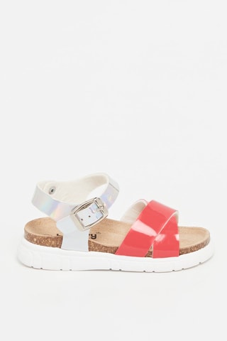 Sandalen Zeus Fuchsia en Zilverkleurig