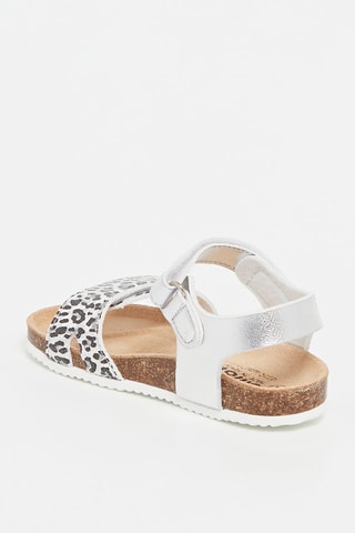 Sandalen Rosso Zilverkleurig en Zwart