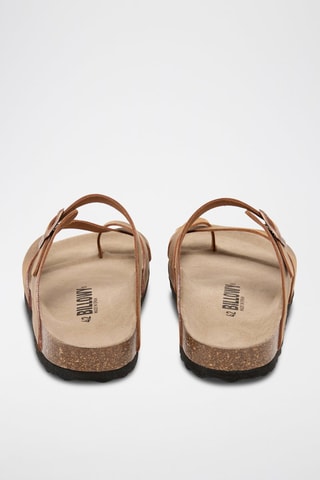 Sandali in pelle - Marrone