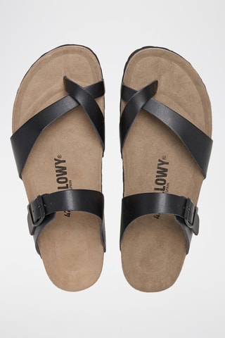 Sandali in pelle - Nero