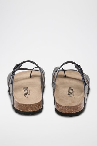 Sandali in pelle - Nero