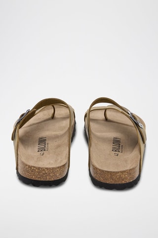 Sandali in pelle - Kaki