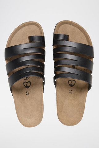 Sandali in pelle - Nero