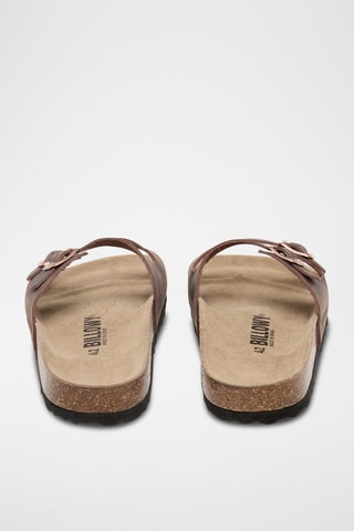 Ciabatte in pelle - Marrone