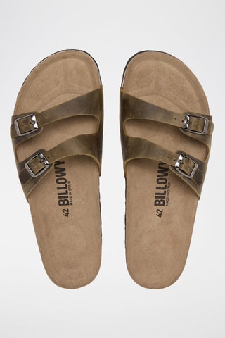 Ciabatte in pelle - Marrone