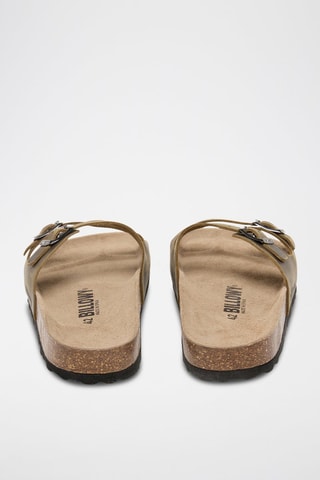 Ciabatte in pelle - Marrone